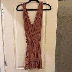 Indah Mauve Backless Dress